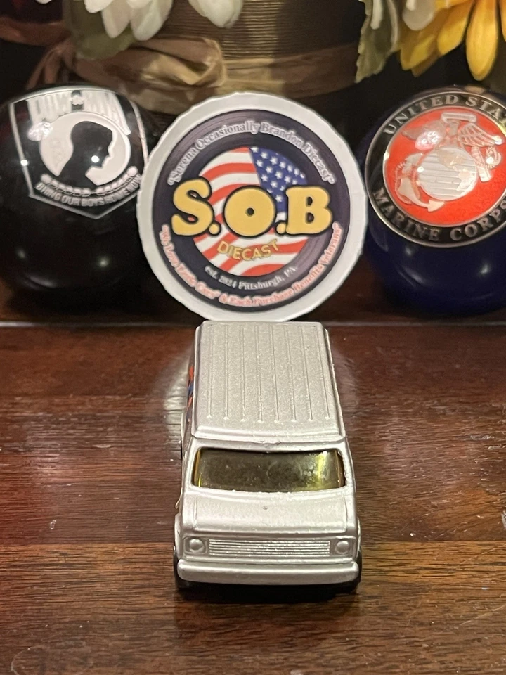 Chevrolet Superman Corgi Juniors furgoneta de reparto plateada diecast USADA EXCELENTE ESTADO Foto 3 de 4