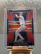 2025 Leaf Metal #181 Will Gasparino Prismatic Red #/25