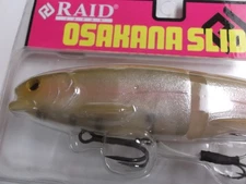 Raid Japan Osakana Slide 170 6.7 inch Line Thru Soft Swimbait Golden Magic