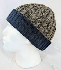 Extra Soft Baby Alpaca Reversible Cable Knit Beanie Unisex Handmade