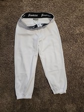 Franklin Youth Baseball Pants, Full Length, White, Sz. Y/XL