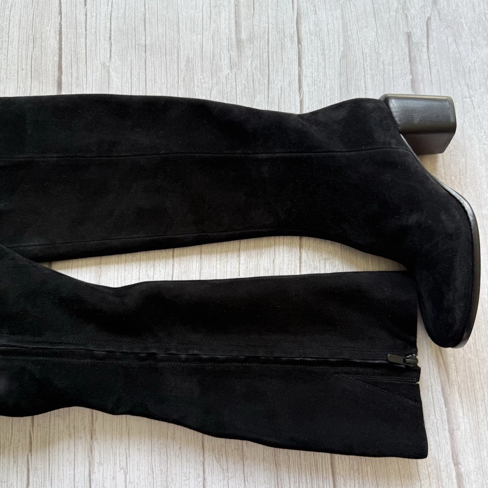 NUEVAS Botas hasta la rodilla Vince Maggie de gamuza negra talla 6 Foto 3 de 4