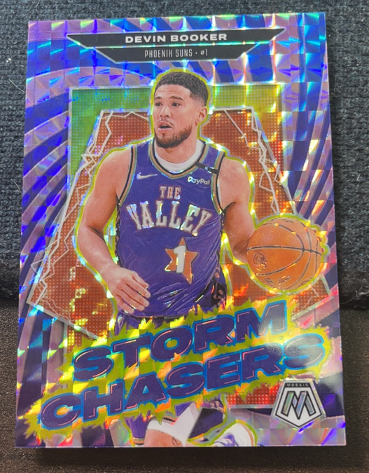 Devin Booker 2024-25 Panini Mosaic SP Storm Chasers Phoenix Suns #17