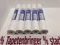 Vliestapete Marburg 5X 31741 (5Rollen) Edles Uniputzmuster Creme Metallic Glanz