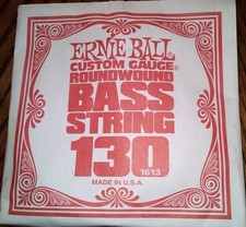 New Ernie Ball Custom Guage 130 Roundwound Electric Bass String Single Round