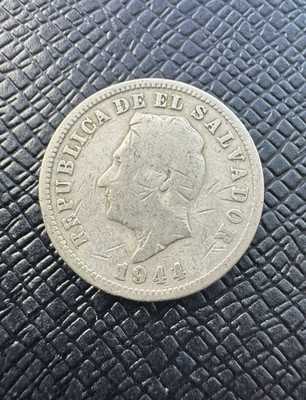 1944 Republica DE EL Salvador 5 Centavos