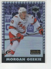 2020-21 O-PEE-CHEE PLATINUM MORGAN GEEKIE PURPLE HOUNDSTOOTH RC 01/15 BOSTON