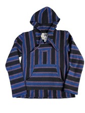 Original Senor Lopez Hoodie Blue Surfer Baja Drug Rug Size M Preshrunk Mexico