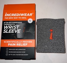 NEW Incrediwear Wrist Sleeve Brace Size L Large Unisex Pain relief inflammation