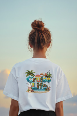 Tropical Cruise Life Shirt Beach Sunset Palm Tree Vacation Graphic Tee for Trave