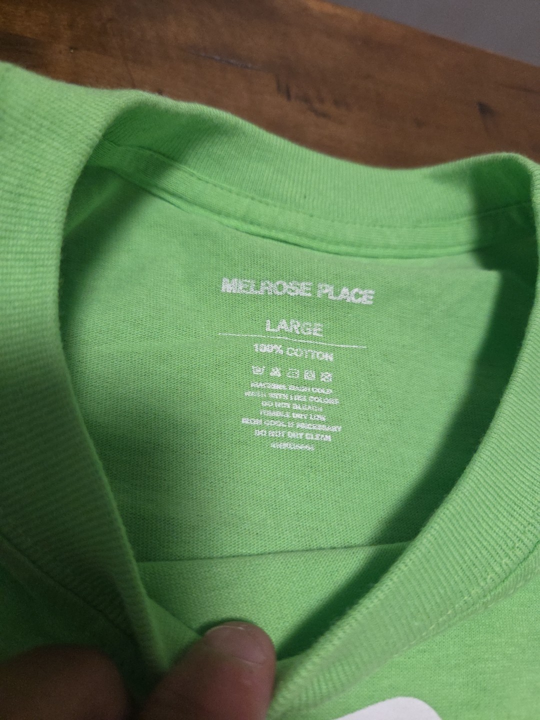 Melrose Place Point Dume Surf Club Graphic Tee Shirt Neon Green Mens Large L image 3