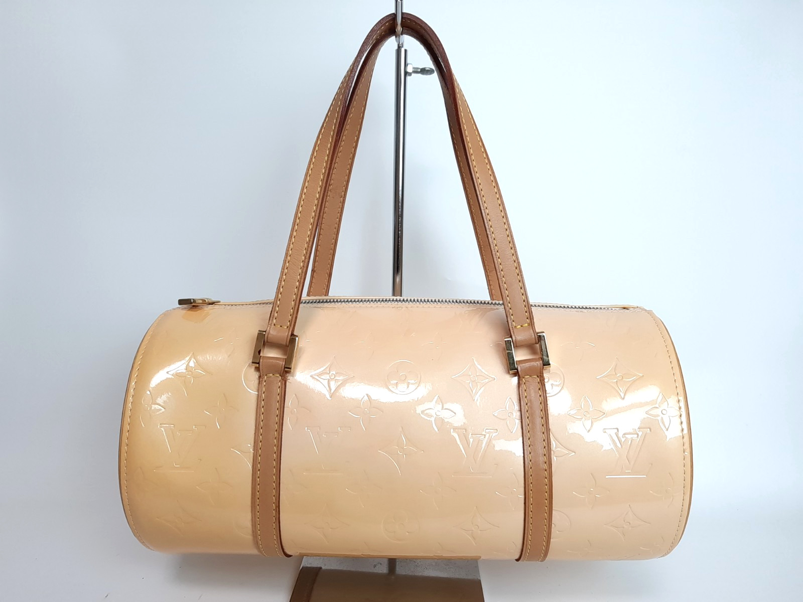 Louis Vuitton Vernis Bedford Hand Bag M91006 Monogram Yellow VI0014