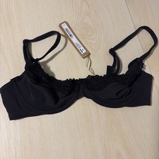 Skims Fits Everybody Unlined Lace Demi Bra Size 32b Onyx