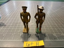 TWO 1930s Barclay Manoil Lead WWI Army Military Lead Soldier Figures Lot H