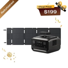 EcoFlow River 3 Plus 286Wh Wireless Boost Combo & 45W Solar Panel Kit for Travel
