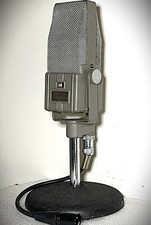 Vintage 1940's Electro-Voice V2A Ribbon Microphone, works, w/stand-cable Hear 