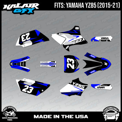 Graphics Kit for Yamaha YZ85 (2015-2021) YZ 85 Evader Series - Blue