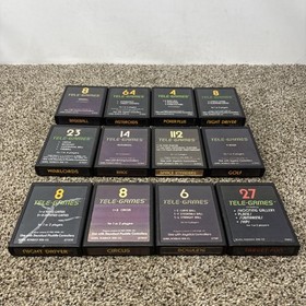 Atari 2600 Sears Tele Games Lot Of 12 Games Tested