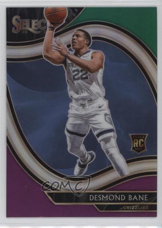 2020-21 Panini Select Courtside Green White Purple Prizm Desmond Bane #271 4g0