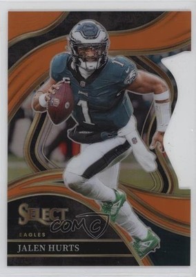 2023 Panini Select Club Level Orange Prizm Die-Cut 382/399 Jalen Hurts #264 16wc