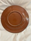 RARE Vintage Blue & White Crackle Glaze Redware Plate Peacock Reduced Price — photo 2