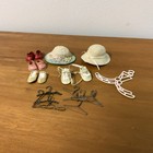 Vintage Doll Accessories Lot Hats Shoes Hangers Medium Size Doll Accessories — photo 3