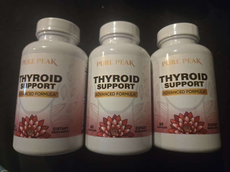 3 Pure Peak Thyroid Support Advanced Formula Dietary Supplement 60 Capsules 