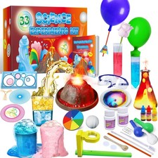UNGLINGA 33 Experiments Science Kit 4.13 x 8.27 x 5.12 inches, Multicolored