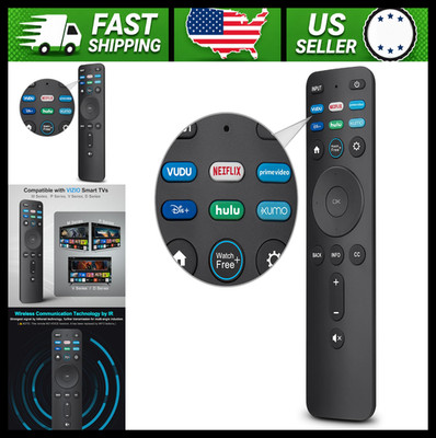 VIZIO Smart TV Replacement Remote with Netflix Disney Prime Hulu Buttons
