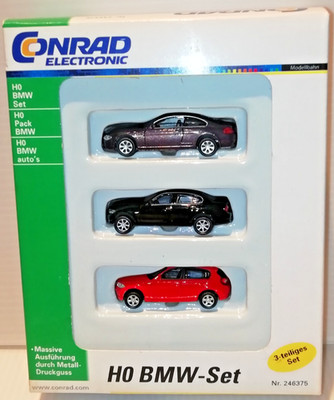 Conrad Electronic 1:87 H0 PKW BMW 3er Set OVP 246375
