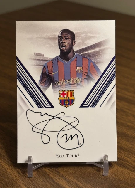 Yaya Toure 2025-26 Futera Unique FC Barcelona Platinum #BPGA12 On Card Auto /4