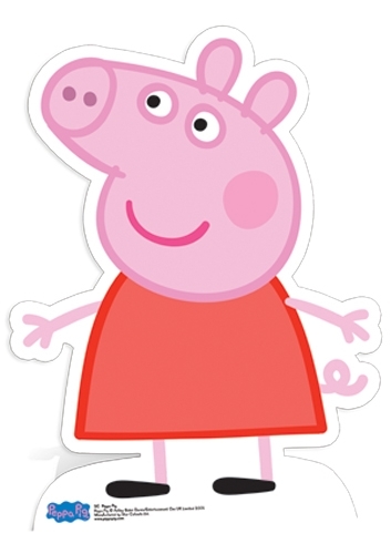 Peppa Pig Cardboard Cutout - Mini - Star Cutouts - 2.9ft - Kids - Image 2