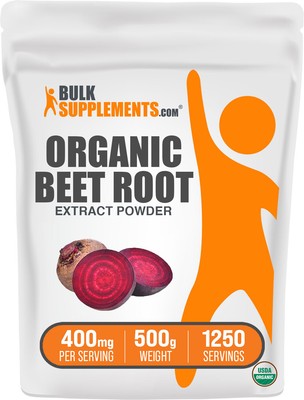 BulkSupplements Organic Beet Root Extract Powder - 400mg serving