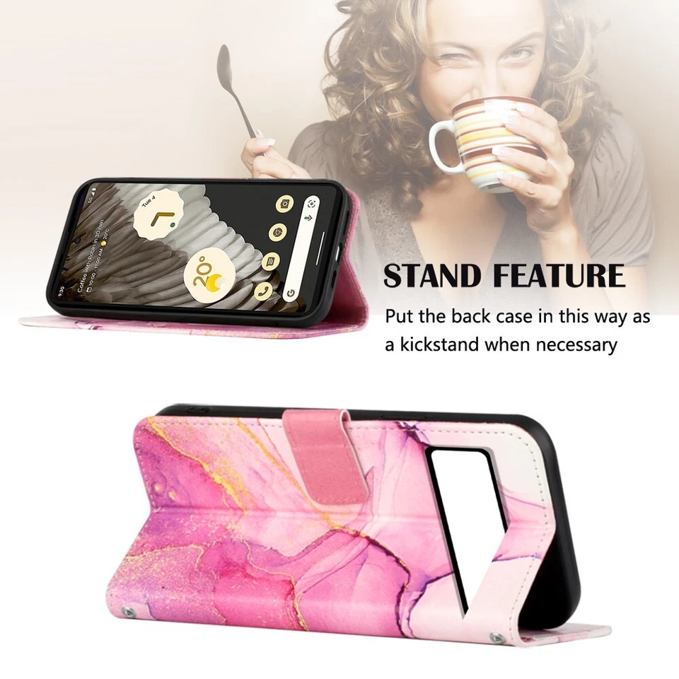 Patterned Flip Wallet Card Case For Moto G Power/Pure/Play/Stylus 5G Phone Case - Image 2 of 4