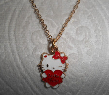 HELLO KITTY WITH HEART NECKLACE