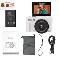 4K Digital Camera 64MP 3.0 Inch Rotatable Screen 18X Digital Zoom Wifi Vlog Camc
