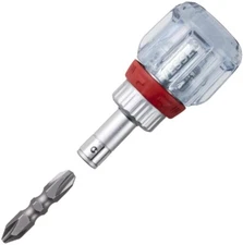 Vessel Stubby Ratchet Bit Driver Screwdriver 1/4" Hex Phillips TD-6700W-23 JAPAN
