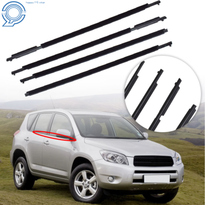 #ad Weatherstrip Window Moulding Trim Seal Belt For 2009 2011 2012 Toyota RAV4 Black $31.50