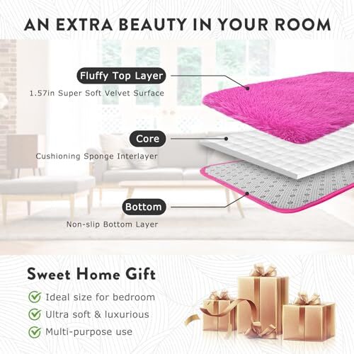 Hot Pink Rug 8x10, Large Area Rugs for Living Room 8x10 Feet 4hot Pink eBay