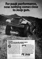 1972 Jeep CJ-5 "Jeep Guts" Original Ad