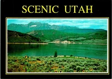 Provo UT Deer Creek Reservoir Postcard Unused (28129)