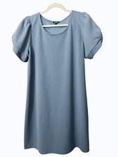 Express Puff Sleeve Midi blue dress SIZE XL NWOT