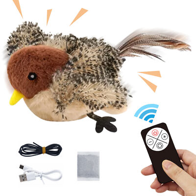 Vogelkatze Spielzeug simuliert zwitschernvogel interaktives Spielzeug USB wieder