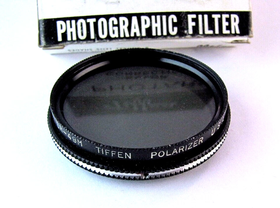 Tiffen SR Polarizer Photo Filter 49mm Circular Vintage USA NEW - Image 3 of 3