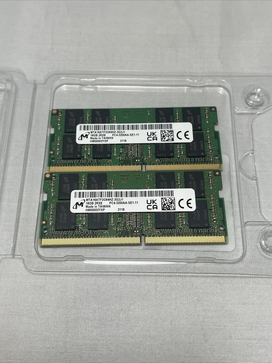 メモリー M icron 2RX8 PC4-3200AA-SE1-11 16Gx2 M icron 2RX8 PC4-3200AA-SE1-11 16Gx2 - メルカリ