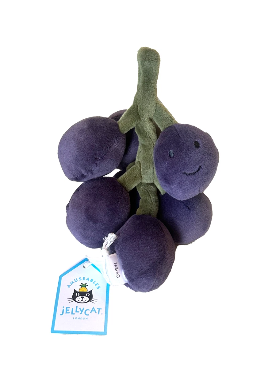 廃盤　新品　ジェリーキャット　ブドウ　ぶどう　グレープ　 果物　ぬいぐるみ JELLY CAT - 廃盤 新品 ジェリーキャット ブドウ ぶどう グレープ 果物