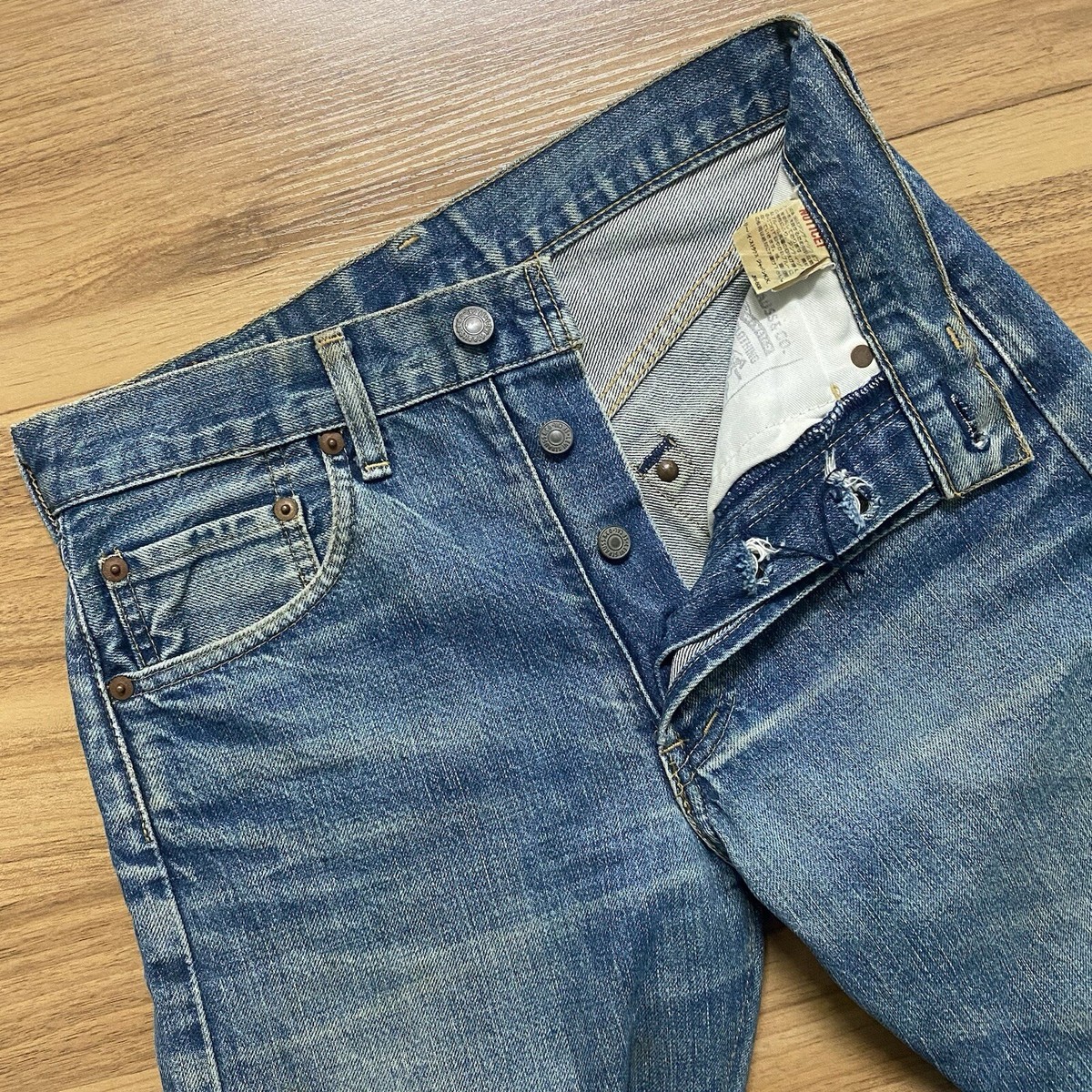Vintage 90s Levi's 503B Big E Selvedge Jeans, Hidden Rivet Vintage 90s Levi's 503B Big E Selvedge Jeans, Hidden Rivet