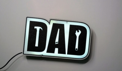 Dad Lightbox With Tools