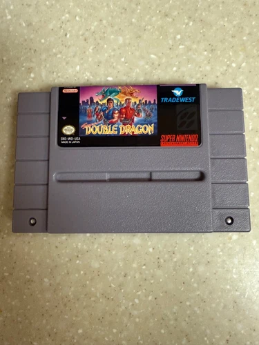 SNES SUPER DOUBLE DRAGON SUPER NINTENDO GAME CARTRIDGE ONLY TESTED & CLEAN!!!
