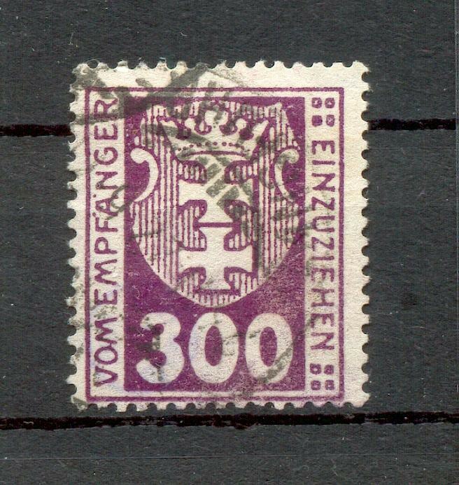 Danzig PORTO 10 genuine stamped BPP 30EUR (72644)